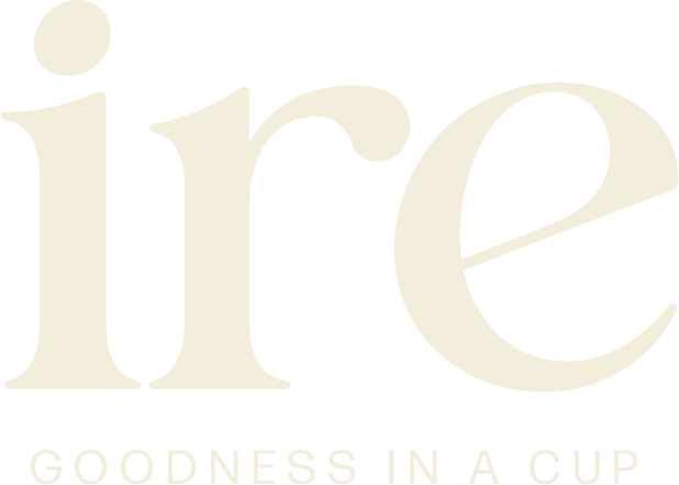 ire · goodness in a cup